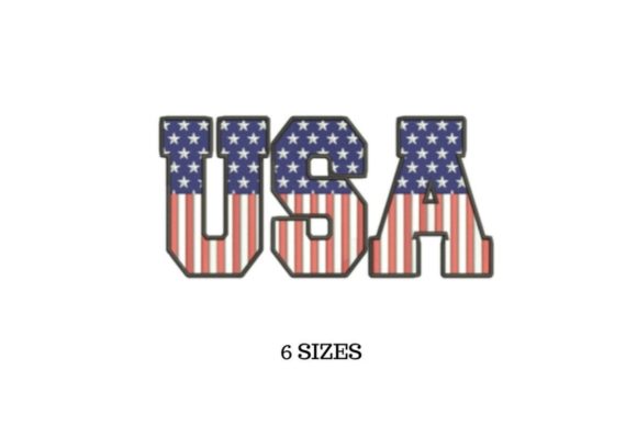 A Classic USA Embroidery Design for Handmade Patriotism