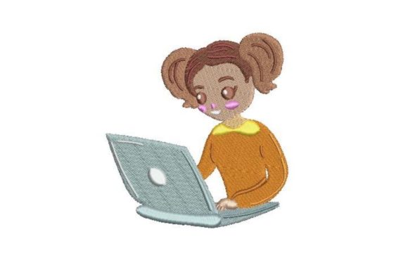 A Designer's Take on the Girl Coder Embroidery File