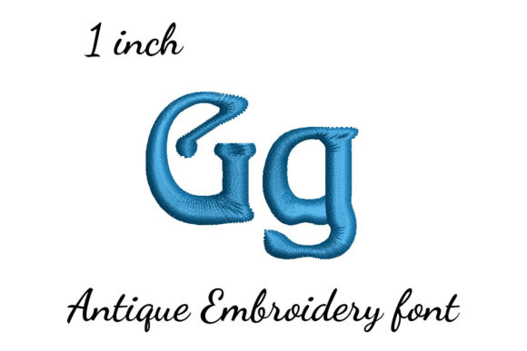 A Designer’s Review of the G Font Antique Embroidery Design