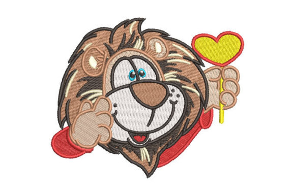 A Sweet and Playful Tiger Embroidery Design for Personalized Gifts