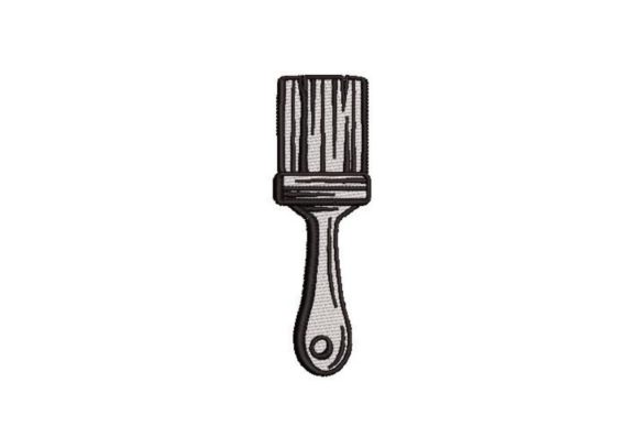 An Embroidered Paintbrush Adds Playful Charm