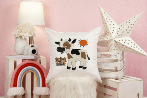 An Embroiderer's Review of a Sweet Calf Cartoon Design
