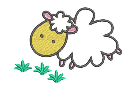 An Honest Review of the Sheep with Grass Embroidery Design