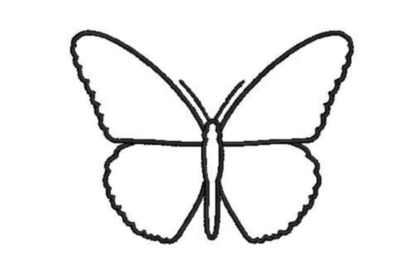 Butterfly Line Drawing Embroidery Design Review
