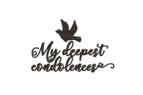 Reviewing the My Deepest Condolences Embroidery Design