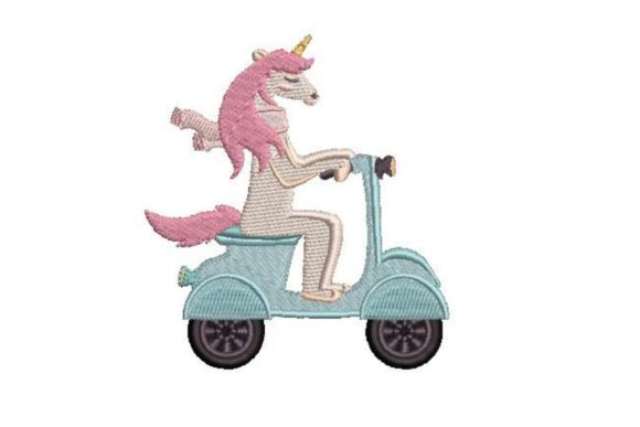 Unicorn Riding a Moped Embroidery: A Designer's Review