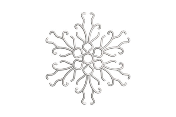 Wavy Holiday Snowflake Embroidery Design: A Professional's Take